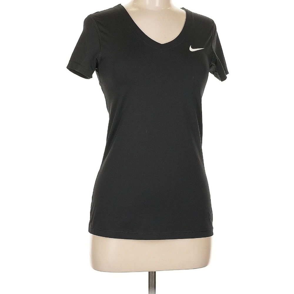 Nike Women's Black Dri-fit V-Neck Performance Pro Top